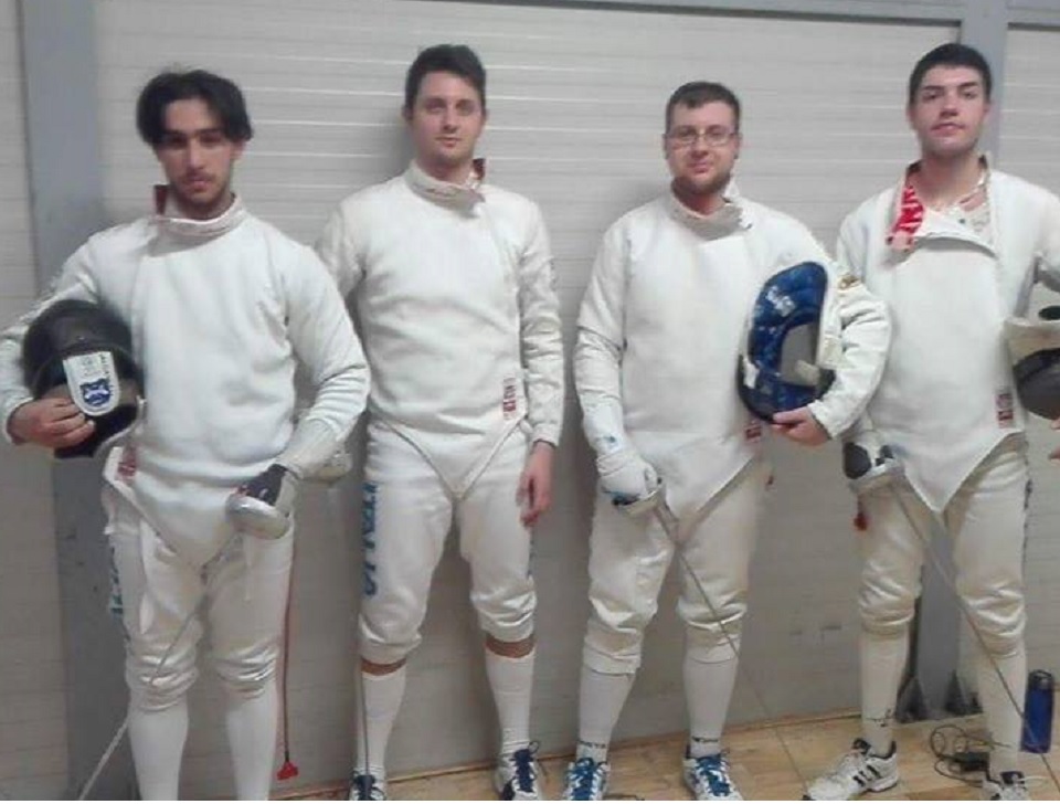 squadra di spada del Frascati Scherma